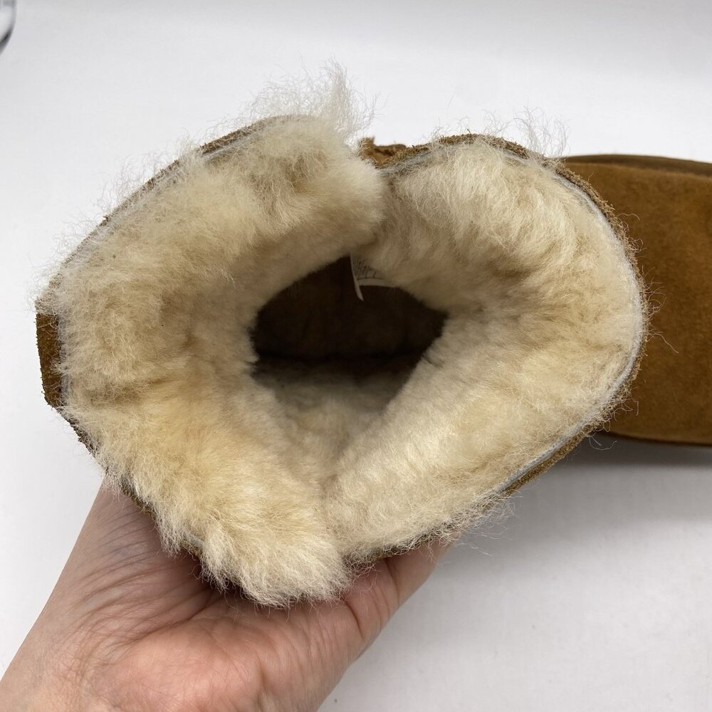 Koolaburra UGG Classic Ankle Boots Women 7 Brown Suede Shearling Lined 1015209 - Picture 10 of 13